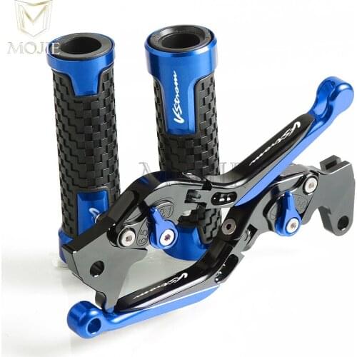Motorcycle CNC Adjustable Brake Clutch Levers Handlebar Hand Grips For Suzuki DL650 V-STROM DL 650 VSTROM 2004-2010 2011-2012