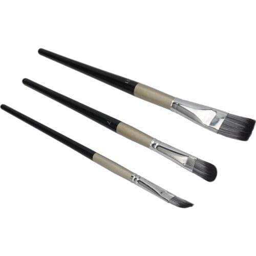 10pcs/set Nylon Hair Oil Painting Brushes Set Different Shape Round Pointed Tip Watercolor Oil Acrylic Paint Brush Art Supplies