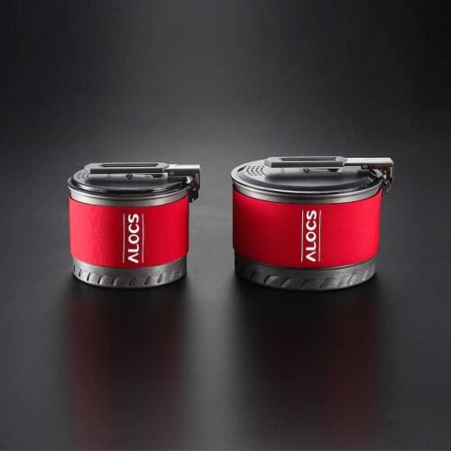 Alocs 1 2 People Camping Cookware Set Picnic Folding Pans Ultralight Outdoor Pot Skillet Pan CW-S10 S11