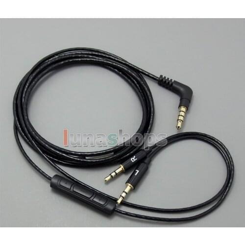 LN004896 Blue With Mic Remote Volume Cable For Sol Republic Master Tracks HD V8 V10 V12 X3 Headphone