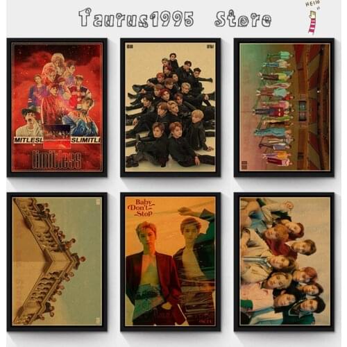 New NCT 2018 Poster Clear Image Wall Stickers Home Decoration Good Quality Prints Kraft paper poster