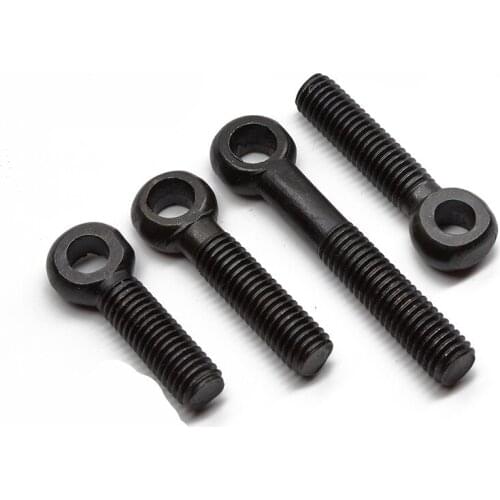 2pcs M16 carbon steel perforated screws swivel eye hook screw repair bicycle bolts 50-110mm length