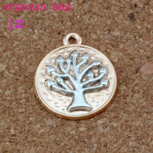 Tree of Life Charms Pendants 50Pcs/lot 20x23.2mm alloy Fashion Jewelry DIY Fit Bracelets Necklace Earrings 2color select A-275