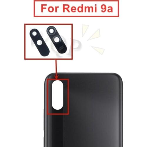 2pcs for Xiaomi Redmi 9a Camera Glass Lens for Redmi 9A Back Rear Camera Glass Lens with Glue Replacement Repair Spare Parts