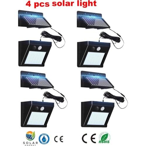 30 LED Wireless Solar light Solar Power PIR Motion Sensor Outdoor Waterproof for Street Garden Security Wall Lamp With 4 Modesop