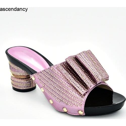 Spring Shoes Platform Women Plus Size Italian Design Women Shoes Decorated with Rhinestone Women Shoes High Heel Elegant Pumps