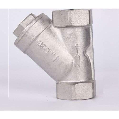 SS304/SS201 Stainless Steel Y-shape Filter Female Thread Strainer DN15/DN20/DN25/DN32/DN40/DN50