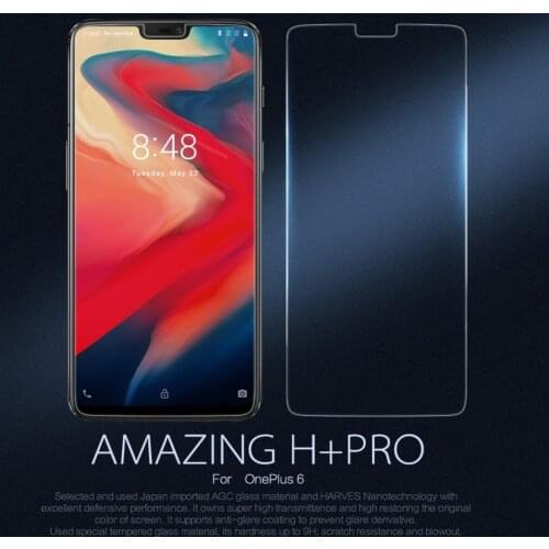Oneplus 6 Tempered Glass 6.28" Nillkin Amazing H / H+Pro Anti-Explosion Front Screen Protector For OnePlus 6 A6000 A 6000 Six