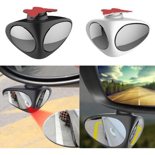 Hot 360 Rotation Adjustable Convex Rear View Mirror View Car Blind Spot Mirror Wide Angle Mirror front wheel Car Assisted mirror