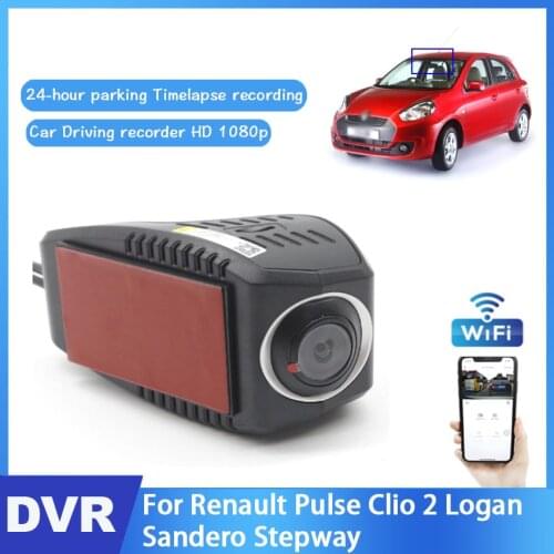 Car Driving Video Recorder DVR Mini Control APP Wifi Camera For Renault Pulse Clio 2 Logan Sandero Stepway Registrator Dash Cam