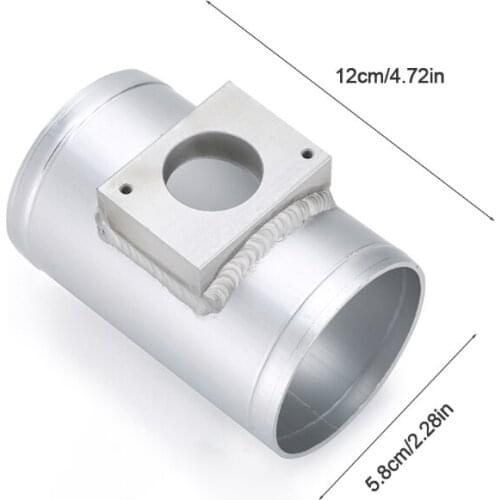 Air Flow Meter Base, Air Flow Sensor Adapter Intake Meter Mount Base for Mitsubishi Modified, Outer Diameter 63mm/76mm G5AD