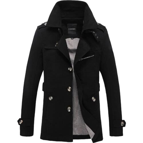 Мужские длинные тренчи BULUOLANDI China At AliExpress