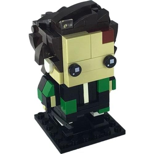 BZB MOC Japanese Anime BrickHeadz Creative Cartoon Character Building Block Model Kids Toys DIY Brick Decoration Best Gifts