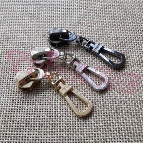 20pcs/lot, Silver Gold Black Garment Accessories 5# Metal Zipper Sliders for Metal/Resin/Nylon Zippers