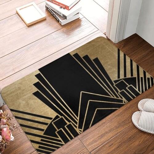 Art Deco Design Doormat Carpet Mat Rug Polyester Non-Slip Floor Decor Bath Bathroom Kitchen Living Room 40*60