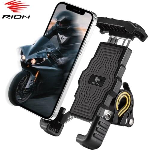 RION Bicycle Phone Mount Motorcycle Bike Phone Holder MTB Handlebar Safe Anti-Slip Cycling Bracket For Huawei Xiaomi iPhone Etc