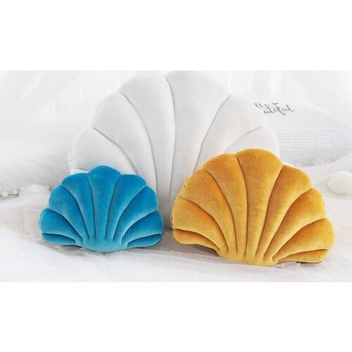 Cute Shell Toy Stuffed Soft Shell Plush Pillow Shell Throw Pillow Cushion Car Sofa Home Decoration Gift for Friend Lover Gift