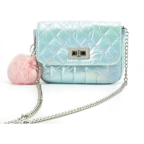 Mini PU Leather Shoulder Bags Womens Fashion Messenger Chain Crossbody Bag Light Candy Color Flap Purse For Lady CT32028C