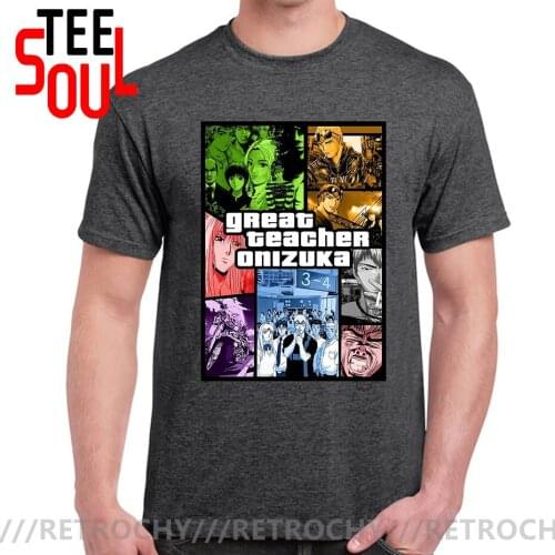 2021 New Arrival Men Great Teacher Onizuka Gto T Shirt Custom Cotton Homme Tee Shirts fashion t-shirt men cotton brand teeshirt