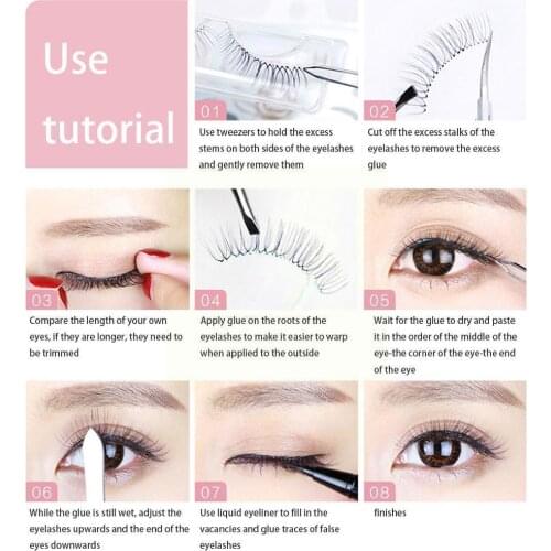 Wholesale Eyelashes 1 Pair 13/15/18mm Super Fluffy Mink With Wispy Volume Lashes Mink Messy Long False Box 3d Dramatic A4T4