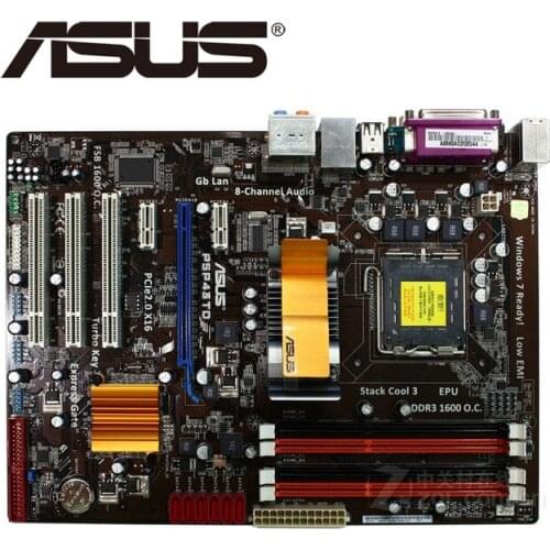 Original motherboard for ASUS P5P43TD DDR3 LGA 775 16GB USB2.0 for Q8200 Q8300 cpu P43 USED Desktop motherborad