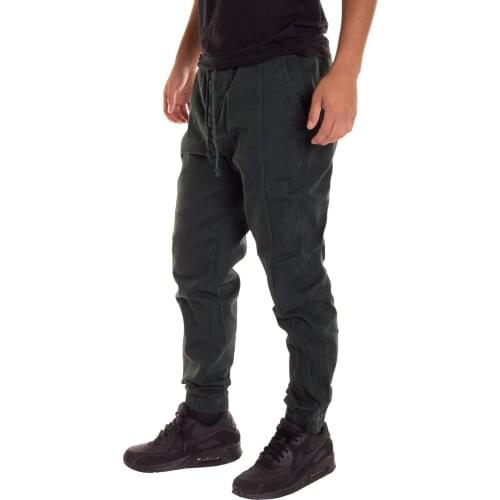 Autumn and Winter New Hot Sale Mens Solid Color Casual Pants Mens Tether Elastic Stitching Casual Trousers