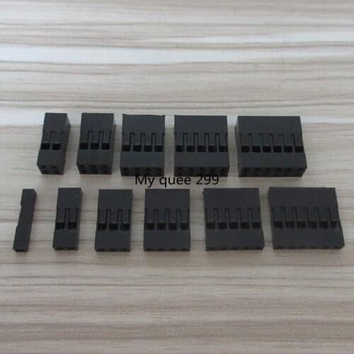 Dupont Head 1/2/3/4/5/6P 2*2/3/4/5/6P Dupont Plastic Shell, Spacing of 2.54 MM Plug Free shipping