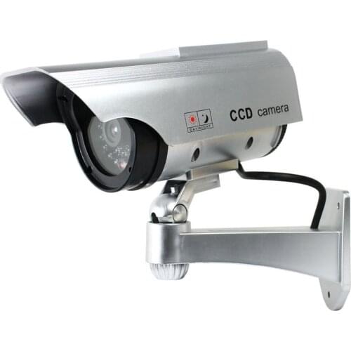 Solar Power LED CCTV Camera Fake Security Camera Outdoor Dummy Surveillance