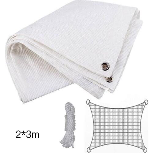 Heat Insulation Garden Cloth Net Shade Cover Sunscreen Mesh 2x3m 2*2m 2x2m Balcony Courtyard Outdoor White 2x4m Succulents