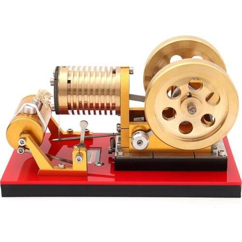 Suction Fire Type Professional Edition Pure Copper Air Cylinder Heat Energy Stirling Engine Model Toy for High-end Players