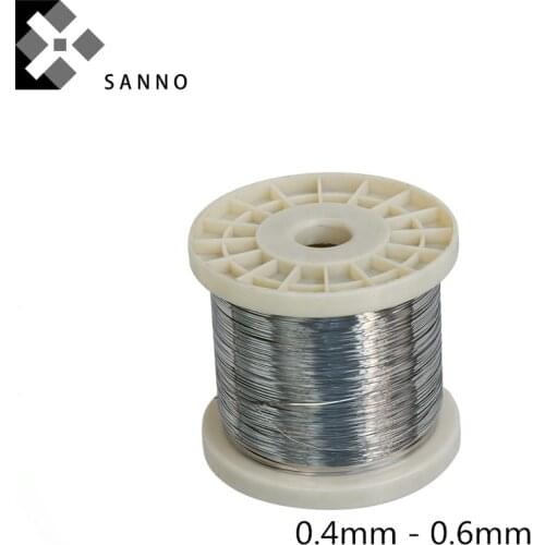 High quality 10m/lot 0.4mm 0.5mm 0.6mm tungsten wire in coil 99.95% pure tungsten wire heating element for wire cutting machine