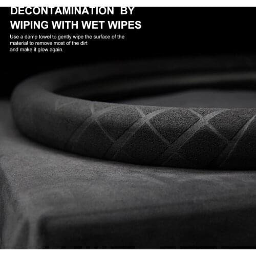 Suede steering wheel cover is suitable for BMW New 3 / 5 1 series gt E48/F48 F83/F25 E90 x4 x5 x6 120i car leather handle cover