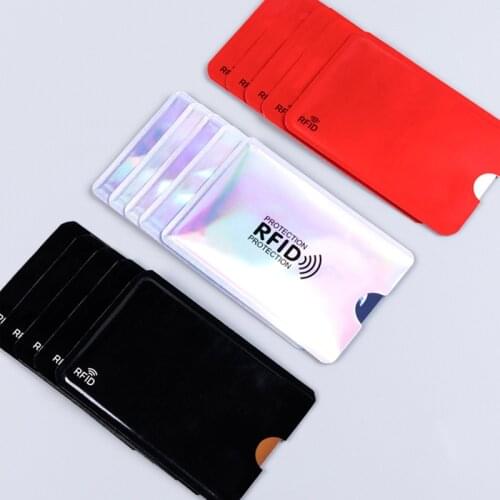 91x63mm Colorful RFID Blocking Sleeve Anti-Scan NFC Bag Protector Anit-Theft for Credit Card Bank Visa Master