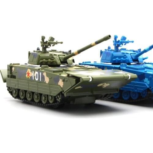1:50 Diecast Alloy Tank Model Children Toy Military Chariot Amphibious Chinese Metal Tank With Sound Light Kids Toys Boys Gifts