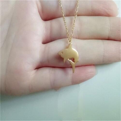 10pcs_Dropshipping vintage Darling New Arrival trendy Fashion Jewelry shark necklace Great White Shark For women Girls