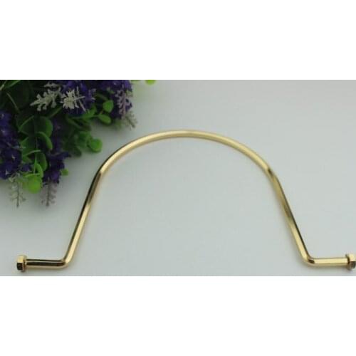 10pcs/lot Pale golden luggage hardware accessories metal arm in arm handle parts DIY bag accessories