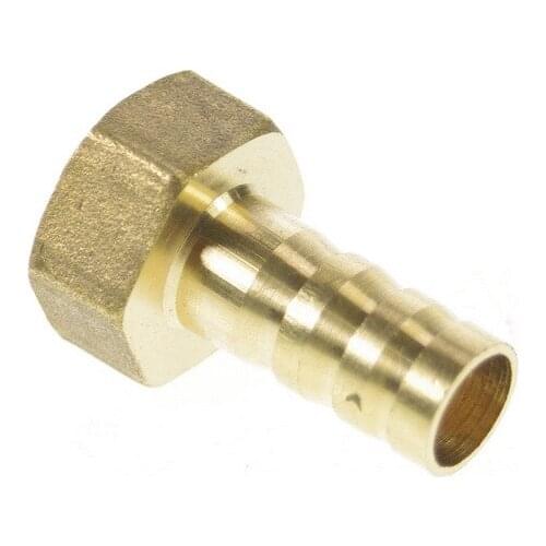 5pcs 1/2" BSP Female-10mm Barb Hose Brass Adapter Coupler 10mm-1/2" BSP