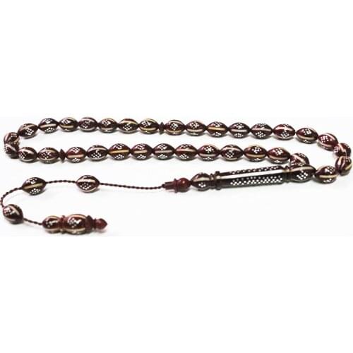 925 Sterling Silver Processed with Special Design Handmade Rosary Enamelled Kuka