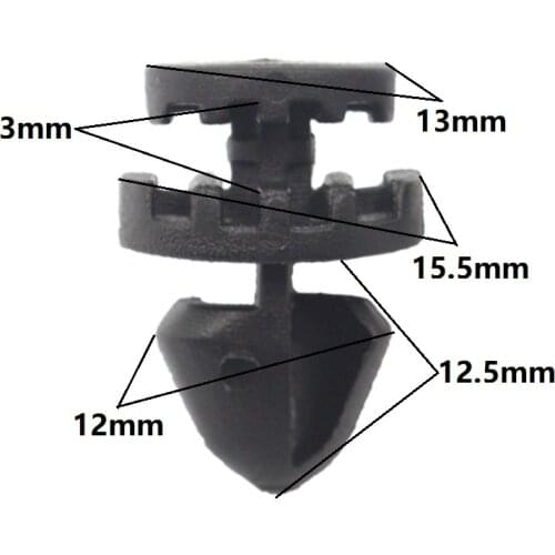 Automotive interior supplies For GM Door Panel Trim Snaps Fastener Retaining Clips Black Retainers Car styling