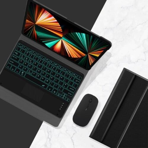 Keyboard Case For Apple iPad Pro 12.9" 2021 2020 2018 Case Smart Bluetooth keyboard Protective Cover Shell for iPad Pro 12.9"