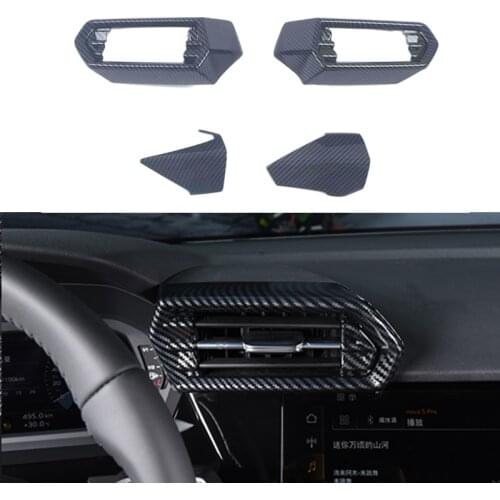 For Audi A3 8Y 2021 2020 Sportback Limousine Sedan Steering Wheel Back Air Vent Decorative Sticker ABS Material Auto Interior