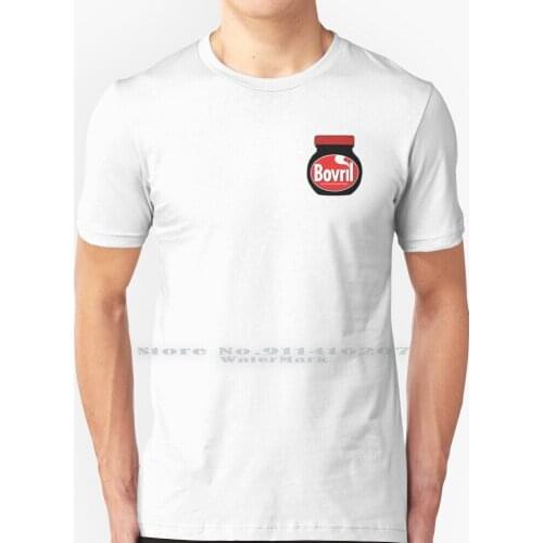 Bovril Illustration T Shirt 100% Pure Cotton Bovril Beef Food Football Marmite Scotland Vintage Black Blog Club Condiment Crazy