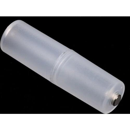 Kebidumei 6pcs White AAA to AA Size Cell Battery Converter Adaptor Holder Plastic Case Switcher High Qualtiy