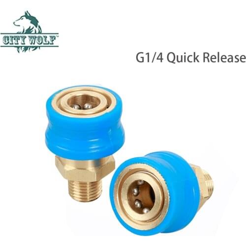 High Pressure Washer brass adaptor blue cover G1/4 quick release 1/4 wire adaptor spary water gun car washer accessories