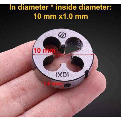 Hot Sale Metric Threading Die inside diameter 7mm-10mm M7 M8 M12 Alloy steel Die for Installing in DIE wrench Threading Tool