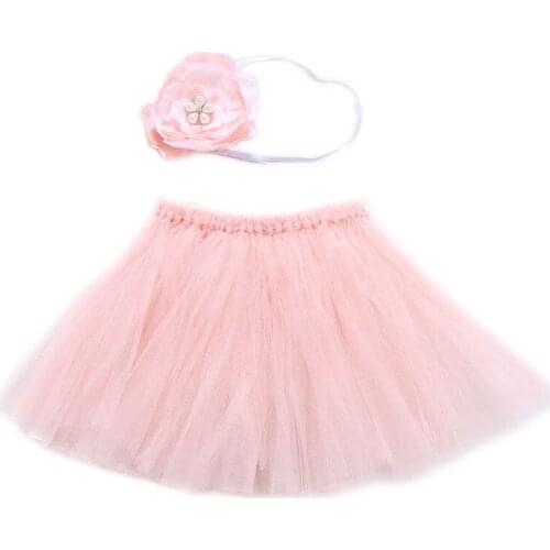 Cute Toddler Newborn Baby Girl Tutu Skirt & Headband Photo Prop Costume Outfit