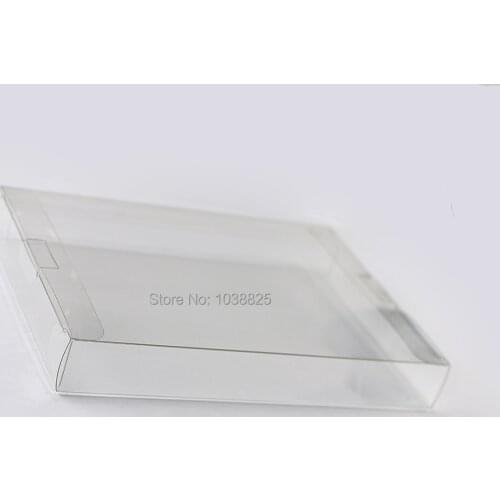 Clear transparent for 8-bit for NES Game Box CIB games plastic PET for NES Protector Case for Nintendo game boxes