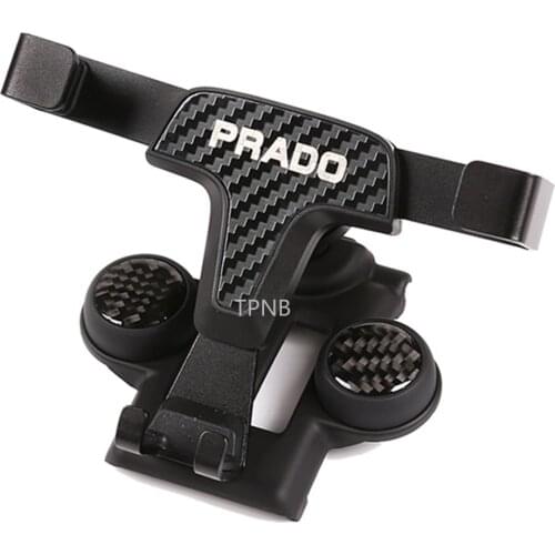 Carbon Fiber Buckle Mobile Phone Bracket for Toyota Land Cruiser Prado 150 FJ150 2014 2015 2016 2017 2018 2019 2020 Accessories