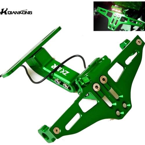 Motorcycle Adjustable Bracket Licence Plate Holder Frame Number Plate For Kawasaki ZX10R ZX-10R 2006-2015 2014 2013 2012 2011