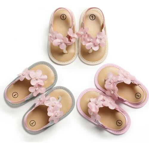 2019 Hot Summer Children Girls Flower Sandals Kids Fashion Genuine Leather Shoes